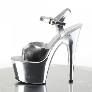 Pleaser ADORE-709 Slv Met. Pu/Slv Chrome