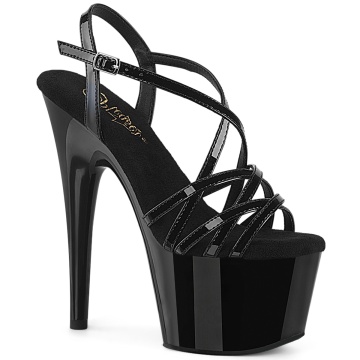 Pleaser ADORE-713 Blk Pat/Blk