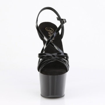 Pleaser ADORE-713 Blk Pat/Blk