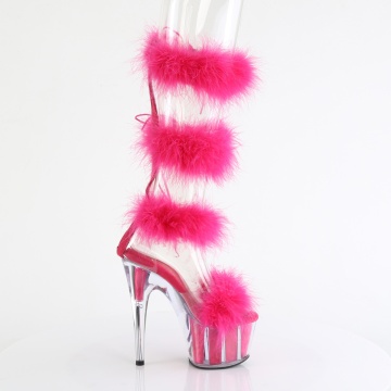 Pleaser ADORE-728F Clr-H. Pink Fur/M