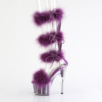 Pleaser ADORE-728F Clr-Purple Fur/M