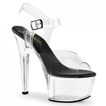 Pleaser ASPIRE-608 Clr-Blk/Clr saldo per esposizione ultimo 35eu 5us