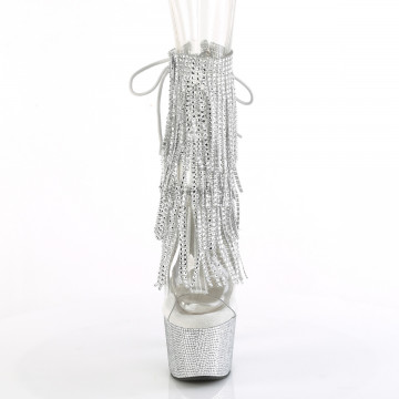 Pleaser BEJEWELED-1017RSF-7 Clr-Slv/Slv RS