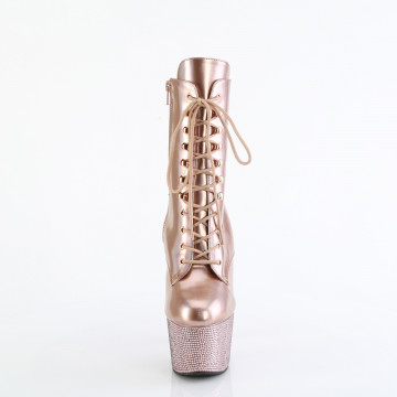 Pleaser BEJEWELED-1020-7 R. Gold Holo Pat/R. Gold AB RS