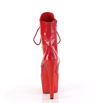 Pleaser BEJEWELED-1020-7 Red Holo Pat/Red RS