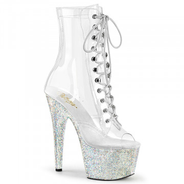 Pleaser BEJEWELED-1021C-7 Clr-RS/Slv AB RS