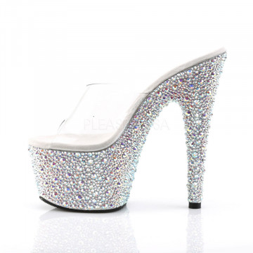 Pleaser BEJEWELED-701MS Clr/Slv Multi RS