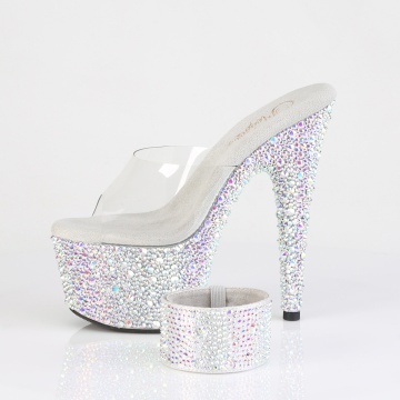 Pleaser BEJEWELED-712MS Clr/Slv AB RS