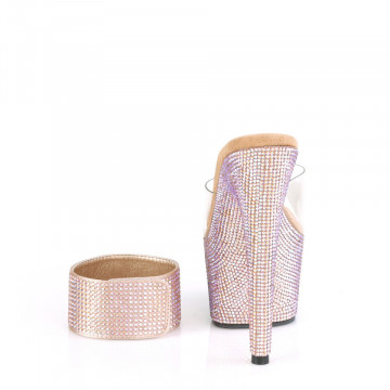 Pleaser BEJEWELED-712RS Clr/Rose Gold Multi RS
