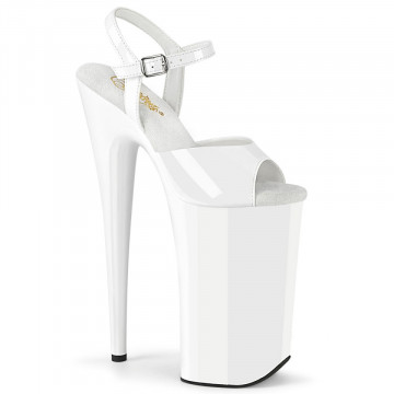 Pleaser BEYOND-009 Wht Pat/Wht