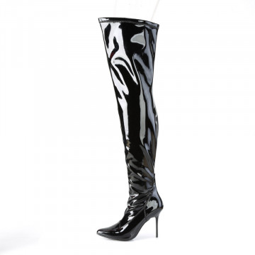 Pleaser CLASSIQUE-3000 Blk Str. Pat