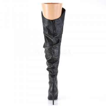 Pleaser CLASSIQUE-3011 Blk Faux Leather