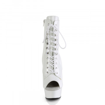 Pleaser DELIGHT-1021 Wht Pat/Wht