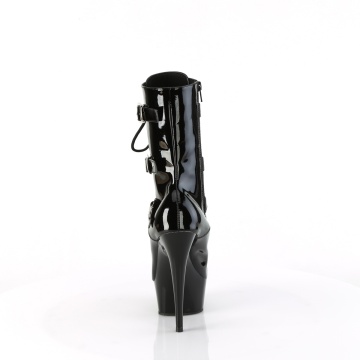 Pleaser DELIGHT-1043 Blk Pat/Blk