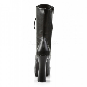 Pleaser ELECTRA-1020 Blk Faux Leather/Blk Matte