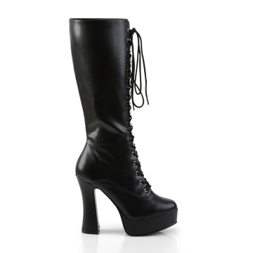 Pleaser ELECTRA-2020 Blk Faux Leather