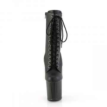 Pleaser ENCHANT-1040PK Blk Faux Le/Blk Matte