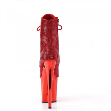 Pleaser FLAMINGO-1020CHRS Red RS/Red Chrome