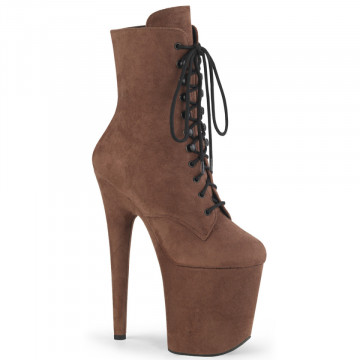 Pleaser FLAMINGO-1020FS Caramel Faux Suede/Caramel Faux Suede