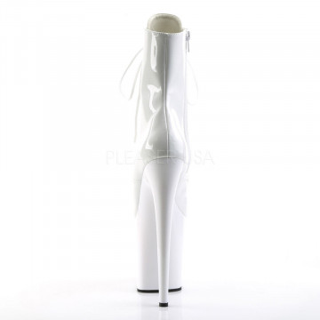 Pleaser FLAMINGO-1021 Wht Pat/Wht