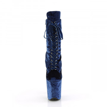 Pleaser FLAMINGO-1045VEL Navy Blue Velvet/Navy Blue Velvet