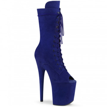 Pleaser FLAMINGO-1051FS Royal Blue Faux Suede/Royal Blue Faux Suede