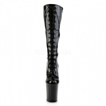 Pleaser FLAMINGO-2023 Blk Str Pat/Blk