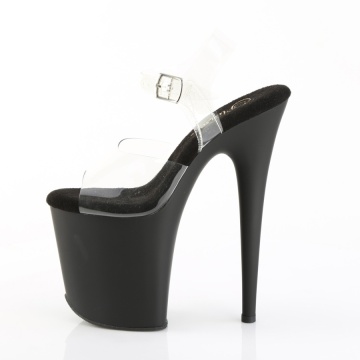 Pleaser FLAMINGO-808 Clr/Blk Matte