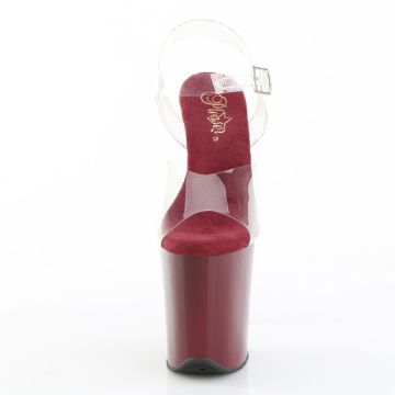 Pleaser FLAMINGO-808 Clr/Burgundy