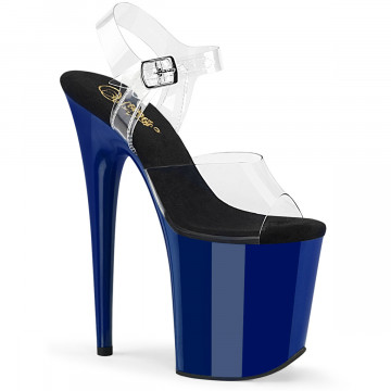 Pleaser FLAMINGO-808 Clr/Royal Blue