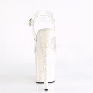 Pleaser FLAMINGO-808LG Clr/Opal Multi Glitter