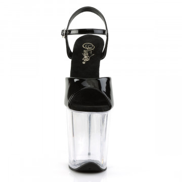 Pleaser FLAMINGO-809 Blk Pat/Clr
