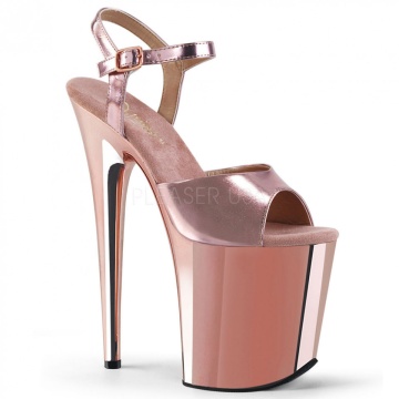 Pleaser FLAMINGO-809 Rose Gold Met. Pu/Rose Gold C 38