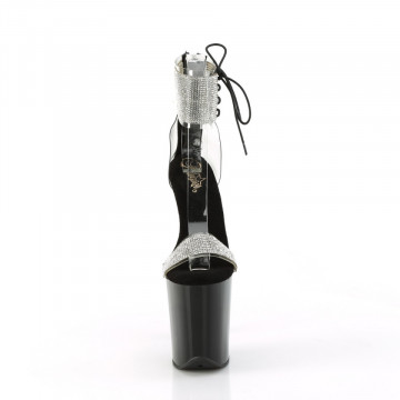 Pleaser FLAMINGO-827RS Clr-Blk/Blk