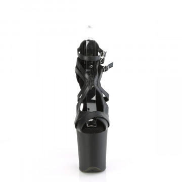 fronte calzature sandali con tacco 20cm e platform FLAMINGO-877