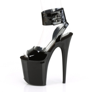 Pleaser FLAMINGO-891 Blk Pat/Blk