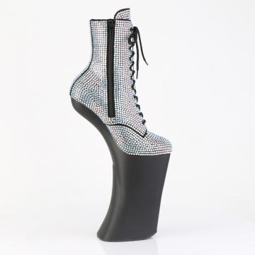 Pleaser FORBIDDEN-1020RS Slv AB RS/Blk Matte
