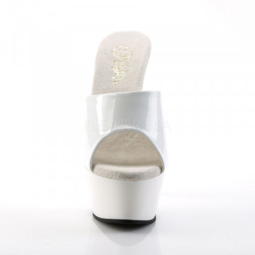 Pleaser KISS-201 Wht Pat/Wht