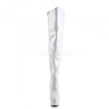 Pleaser KISS-3010 Wht Pat/Wht