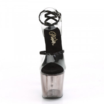 Pleaser LOVESICK-712T Clr-Blk/Faded Blk