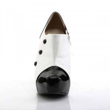Pleaser Pink Label CHLOE-11 Blk-Wht Pat