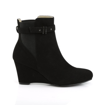 Pleaser Pink Label KIMBERLY-102 Blk Nubuck Suede - Img 5