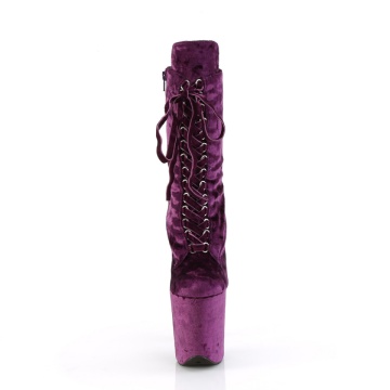 Pleaser Platform Shoes FLAMINGO-1045VEL Purple Subito 10us.