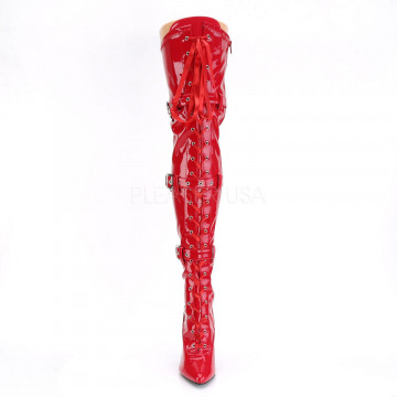 Pleaser SEDUCE-3028 Red Str Pat