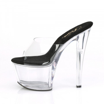 Pleaser SKY-301 Clr-Blk/Clr