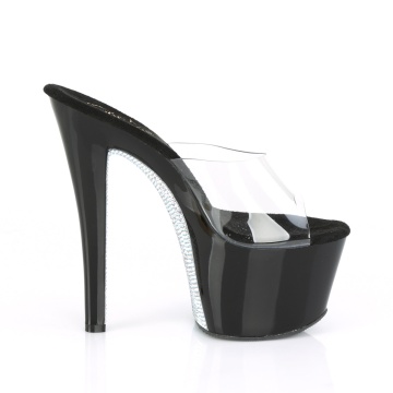 Pleaser SKY-301CRS Clr/Blk-Slv AB Rhinestone - Img 5