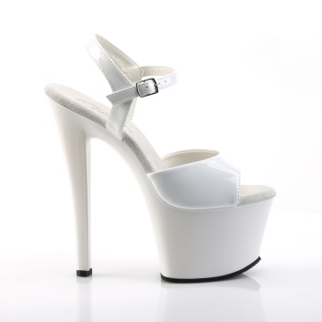 Pleaser SKY-309 Wht Pat/Wht