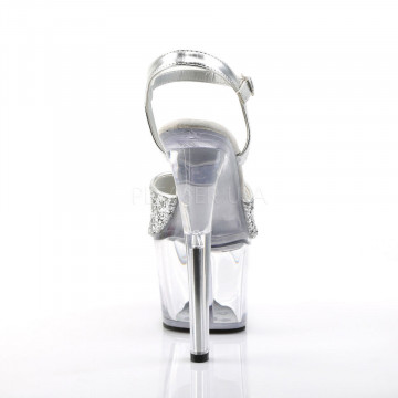 Pleaser SKY-310 Slv Gltr/Clr