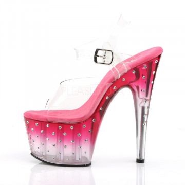 Pleaser STARDUST-708T Clr/Pink-Clr