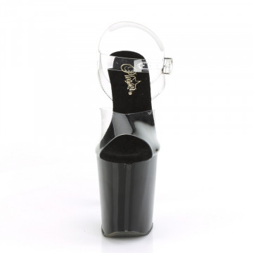 Pleaser XTREME-808CRS Clr/Blk-Slv RS